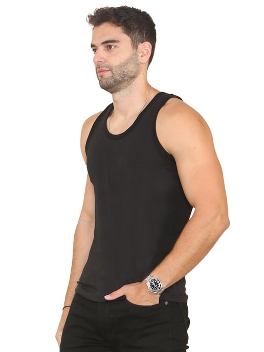 Enzo | Pack de 3 chalecos para hombre - Negro - Image 2