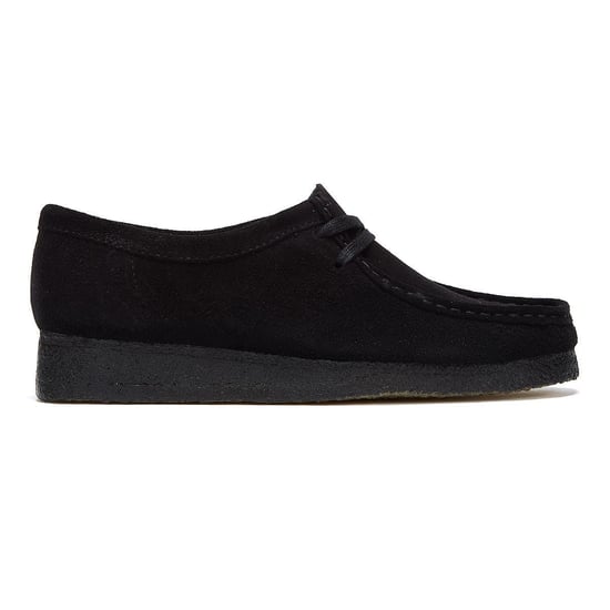 Clarks Wallabee Suede Womens Shoes - (Black) - Image 5