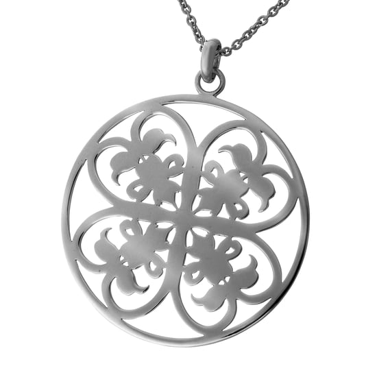 Orphelia Women's 925 Sterling Silver Set: Chain-Pendant + Earrings - Black SET-6035/3 - Image 3