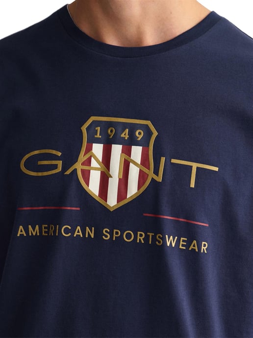 Gant Camiseta cuello redondo hombre Archive Shield - Image 4