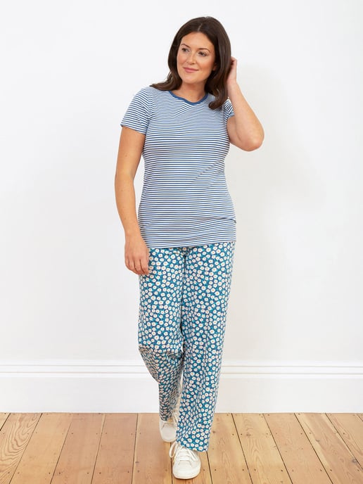 Kite Clothing Regis Wide Leg Loungers Daisy Fields