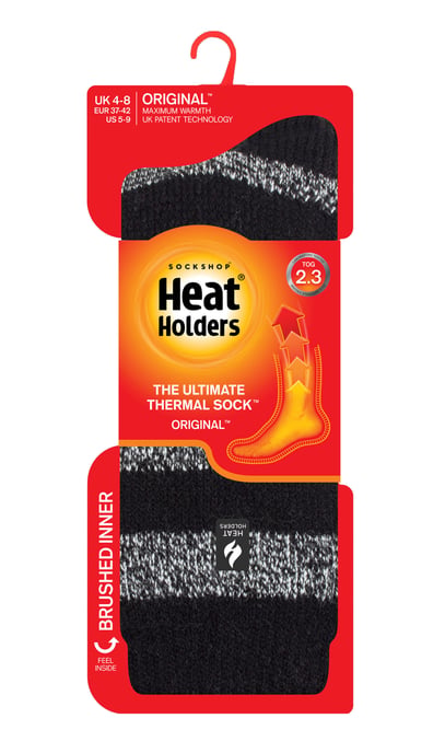 Calentadores - Calcetines térmicos de invierno para mujer | Calcetines de interior y exterior | Calcetines de peluche | Regalos para mujer - Negro / Blanco (Tuscuny) - Image 2