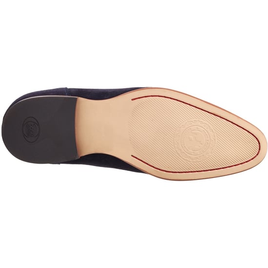 Base London Bruno Leather Men's Navy Loafers - Image 3