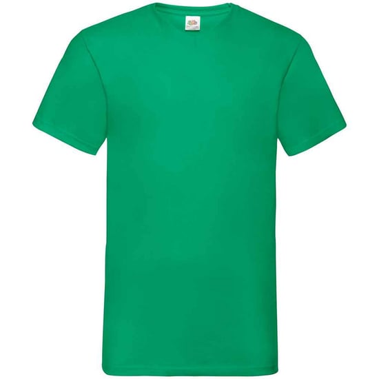 Fruit of the Loom Mens Value V Neck T-Shirt (Kelly Green) - Image 1