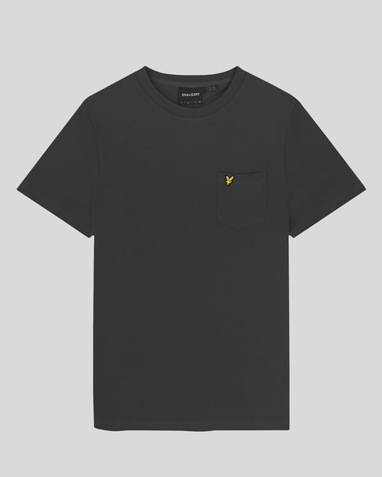 Camiseta lisa de pique con bolsillo en color bronce de Lyle & Scott - Image 5