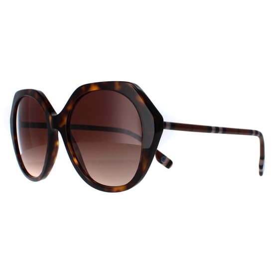 Burberry Round Womens Dark Havana Brown Gradient BE4375