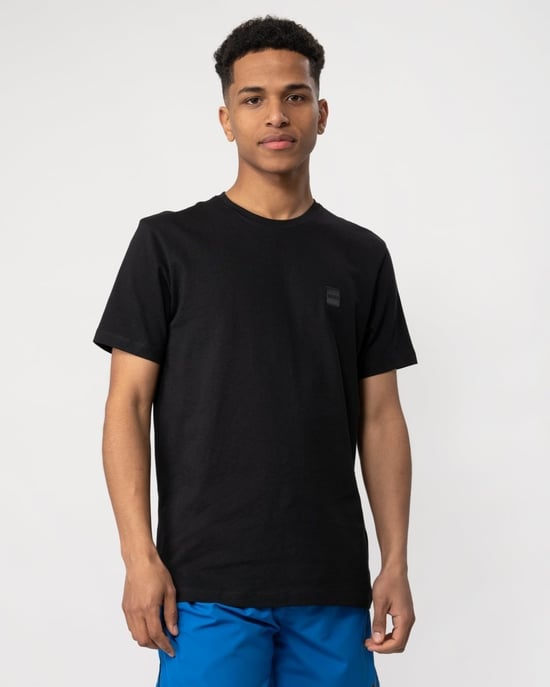Camiseta de algodón jersey BOSS Orange Tales para hombre con parche de logo NOS - Image 1