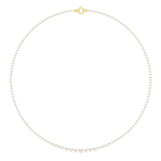 Necklace Chute - Real Cultured Freshwater Pearls Round from 6 to 3 mm - Image 1