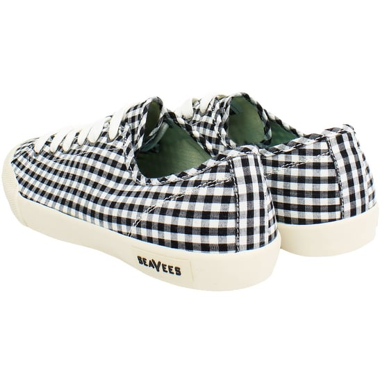 Seavees Monterey Americana Zapatillas Plimsolls Mujer Negro/Blanco - Image 3