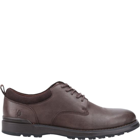 Hush Puppies Mens Dylan Leather Shoes (Brown) - Image 3