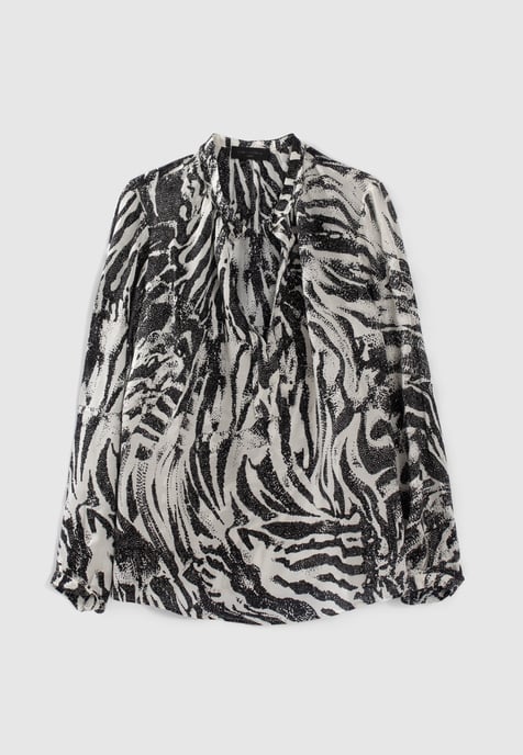 Zebra Printed Blouse