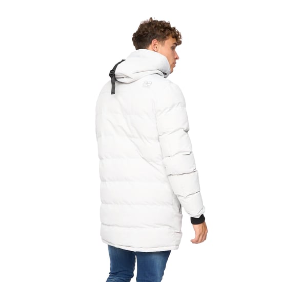 Crosshatch Mens Milwaka Long Padded Jacket (Putty) - Image 2