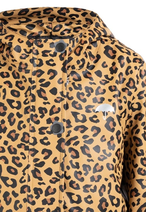Schmuddelwedda rain jacket Girls black beige leo - Image 3