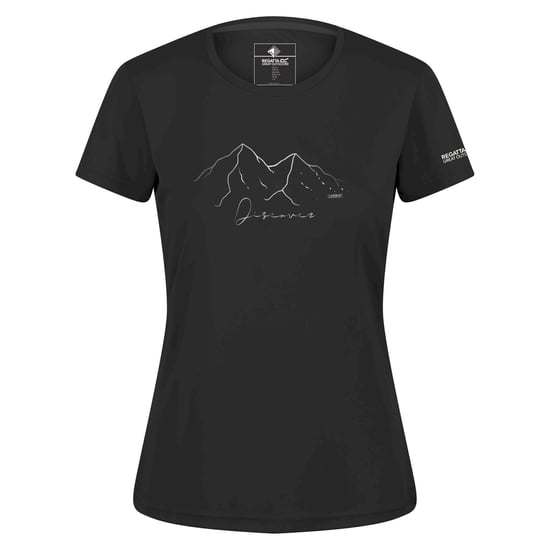 Regatta Womens/Ladies Fingal VI Mountain T-Shirt (Black) - Image 1