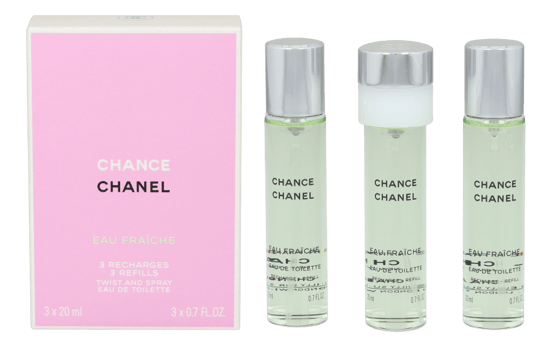 Chance Eau Fraiche Eau De Toilette Vaporizador Twist & Spray 3 Recargas 3 X 20 ml - Image 1