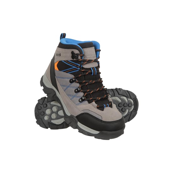 Mountain Warehouse Childrens/Kids Trail Suede Walking Boots (Grey) - Image 1