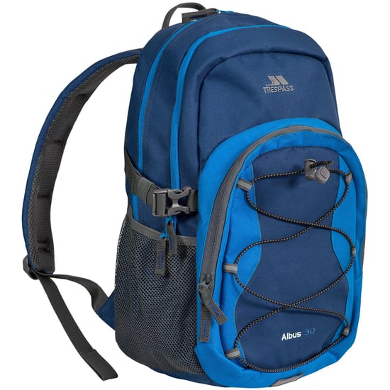 Trespass Albus 30 Litre Casual Rucksack/Backpack (Navy/Electric Blue)