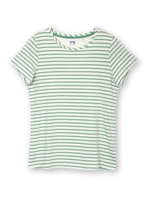 Kite Clothing Tarrant Jersey Top Sage Stripe