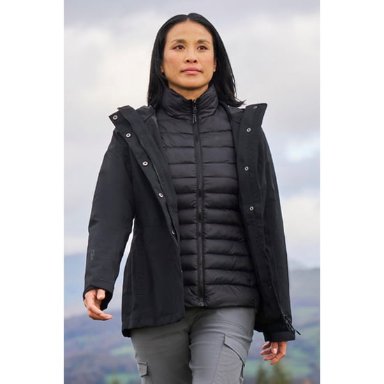 Mountain Warehouse Womens/Ladies Alaskan 3 in 1 Padded Jacket (Jet Black) - Image 1
