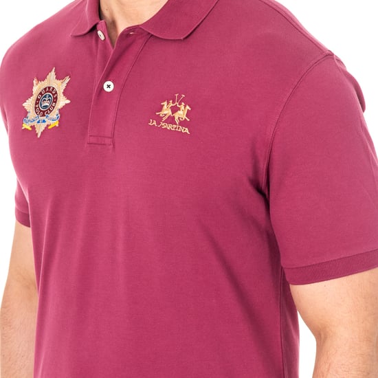 Short sleeve polo with lapel collar 2MPT42 men