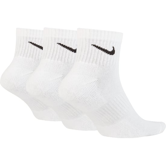 Nike Dry Cushion Everyday Ankle Socks (3 Pairs) in White