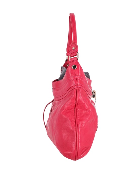 Marc Jacobs Lock it Up Camille Handbag in Dark Pink Leather - Image 3