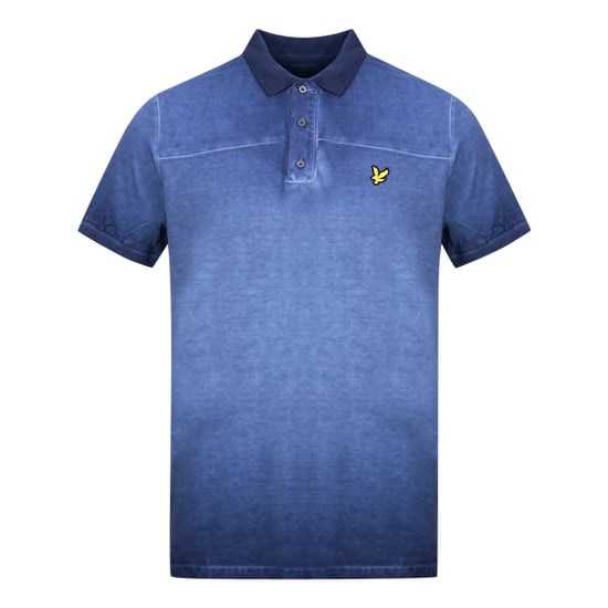 Polo azul marino con lavado de tinta de Lyle & Scott - Image 1