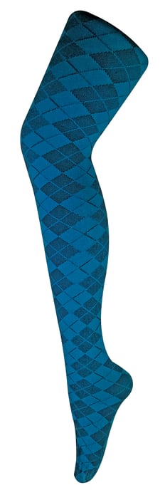 Sock Snob - Mallas opacas de colores de 80 deniers para mujer - Argyle - Image 1