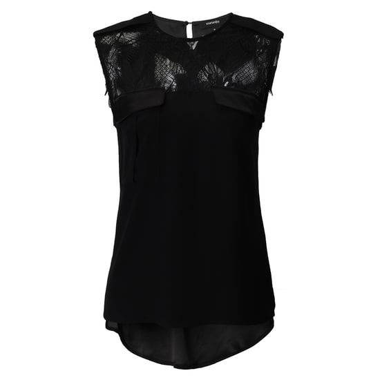 Bi-material lace and satin top - Image 5