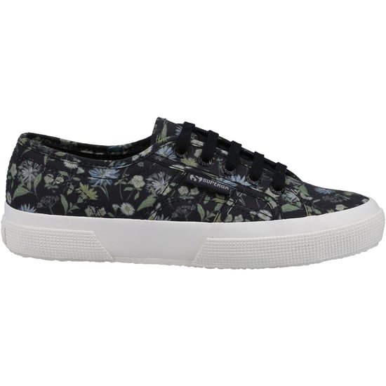 Superga 2750 Floral Print Cotton Women's Dark Grey/Floral Print Trainers - Image 4