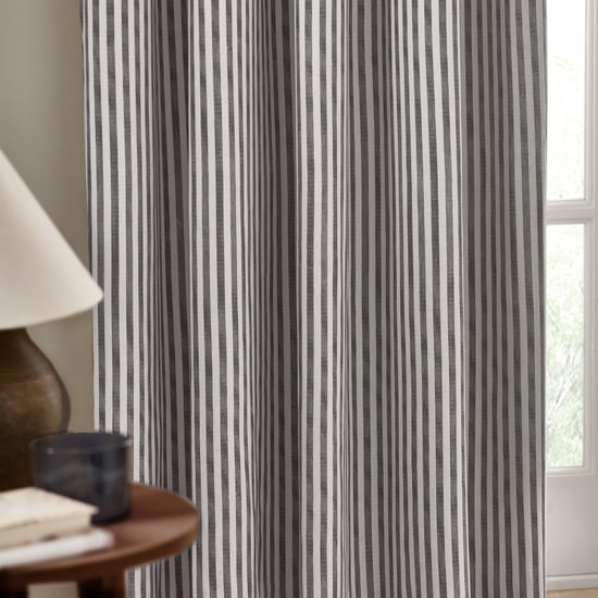 Cortinas de algodón con ojales de rayas Hebden de Yard - Image 3