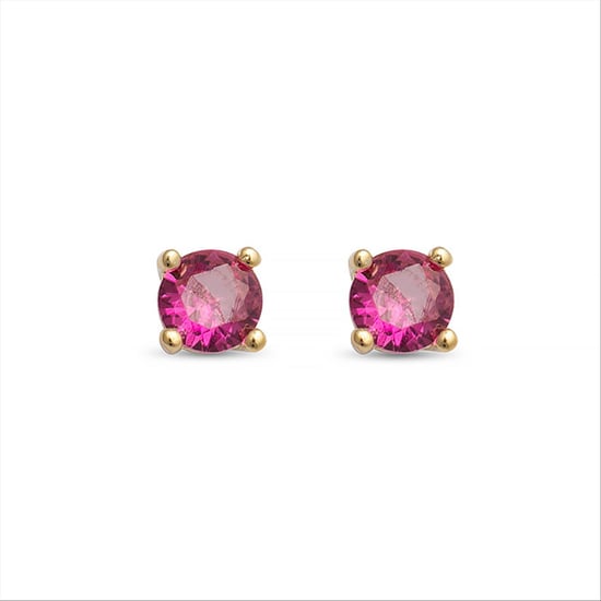 Luxenter otieno earrings in 925 sterling silver and ruby zirconia 18K gold plated finish