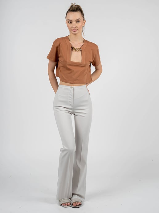 Patrizia Pepe Pantalón Mujer Gris - Image 2