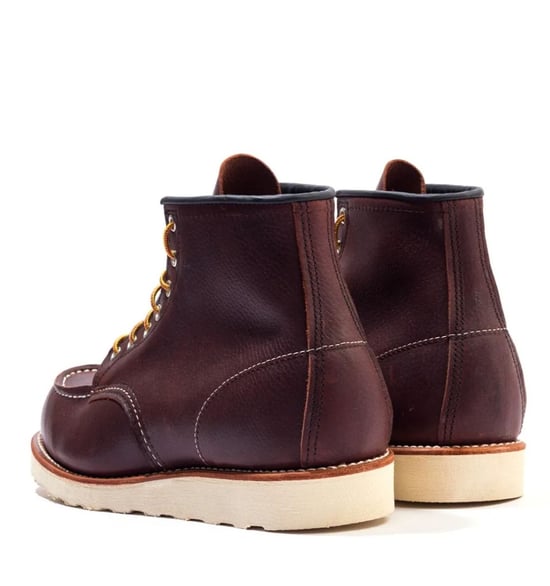 Men's Red Wing 8138 Classic Moc Toe Leather Boots in Brown - Image 4