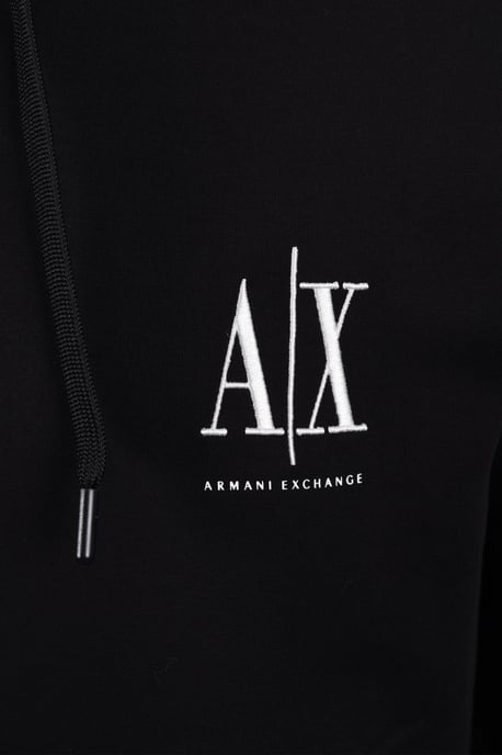 Sudadera con capucha de cremallera completa Armani Exchange Jersey Negra - Image 3