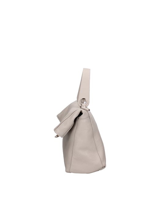Viola Castellani Shoulder bag convertible into a backpack Women LIGHT GREY