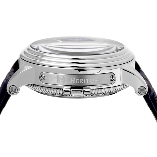 Heritor Automatic Legacy Leather-Band Watch w/Day/Date