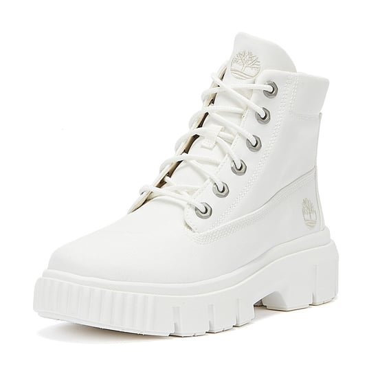 Timberland Greyfield Fabric Womens White Boots - Image 3