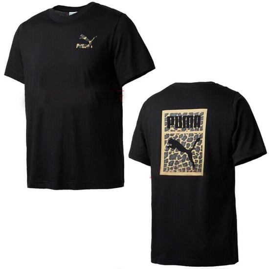 Puma Wild Pack Tee Mens Short Sleeved T-Shirt Casual Black 578329 51 A22D