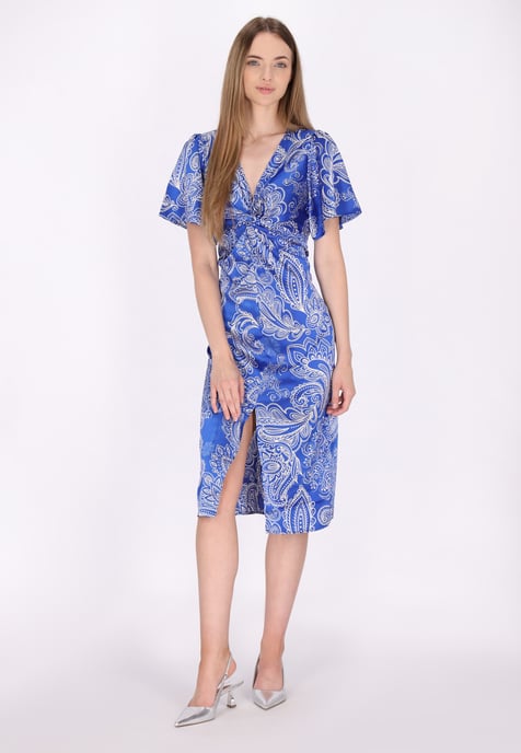 Dreimaster Dress women white lilac - Image 2