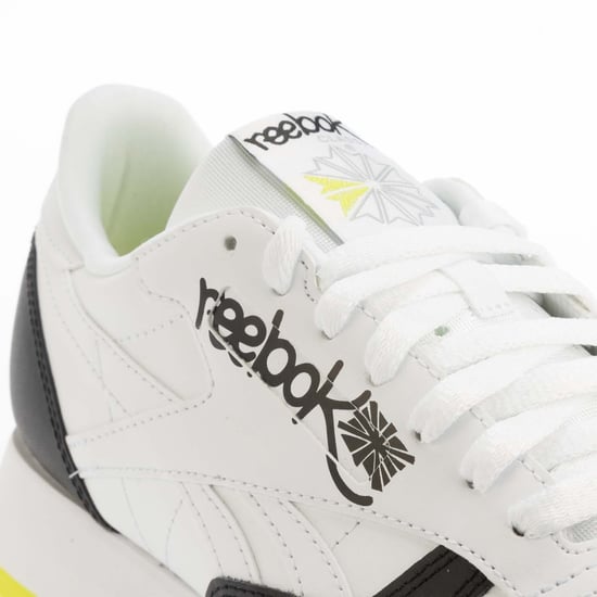 Men's Reebok Classic Leather Shoes in White Black
