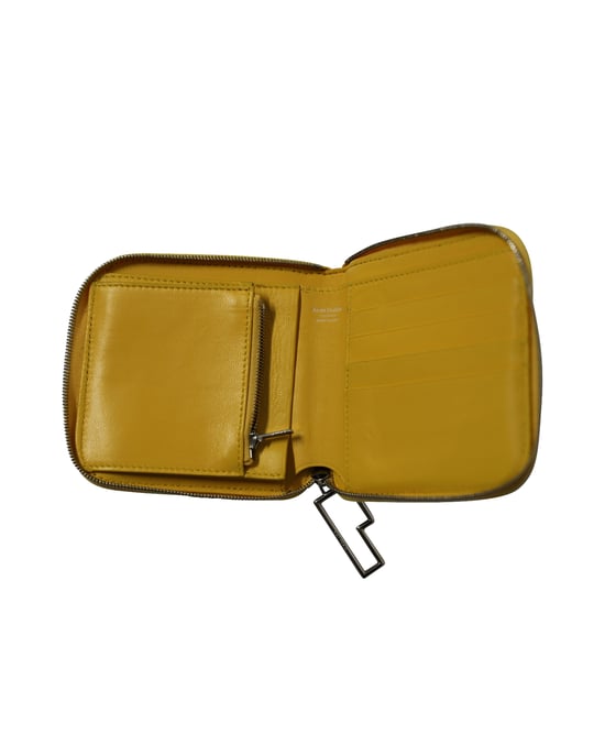 Acne Studios Zipped Wallet in Blue Leather - Image 3