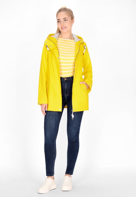 Schmuddelwedda rain jacket women yellow - Image 2