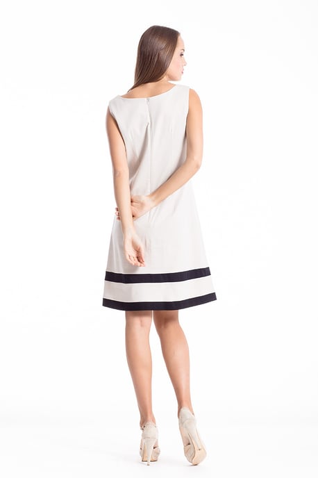 Stripe Detail Sleeveless Dress