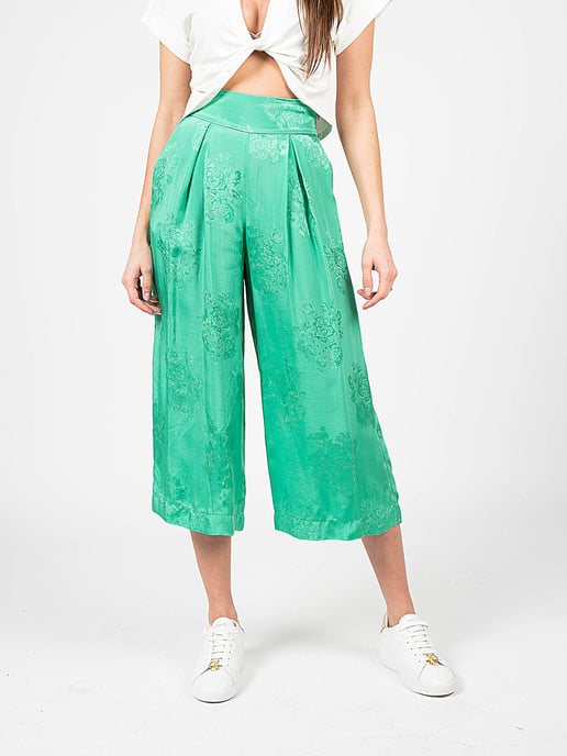 Pinko Pantalones Teso 1 de mujer verde - Image 3