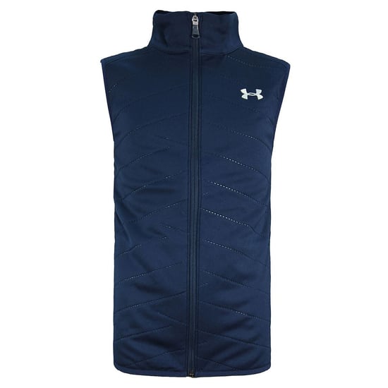 Under Armour Reactor Golf Zip Up Sleeveless Navy Blue Kids Gilet 1304001 408