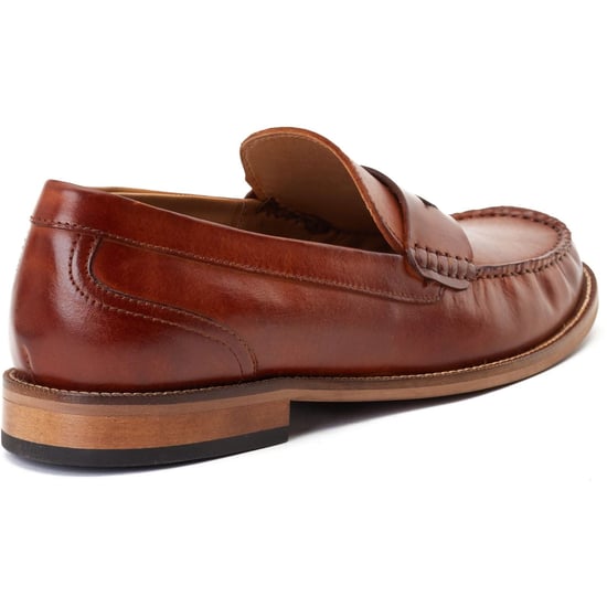 Base London Garfield Leather Men's Burnt Tan Loafers - Image 2