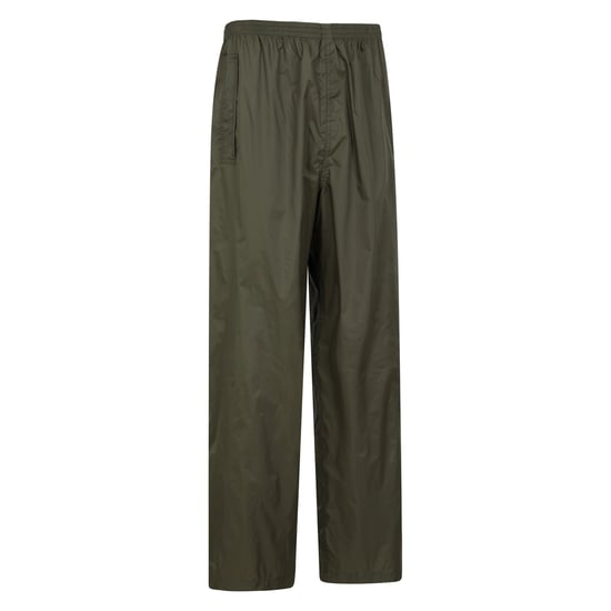 Mountain Warehouse Mens Pakka Waterproof Over Trousers (Dark Khaki) - Image 3