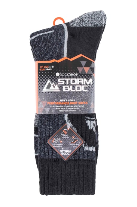 Pack de 4 calcetines de senderismo ligeros para hombre para climas cálidos - Image 2