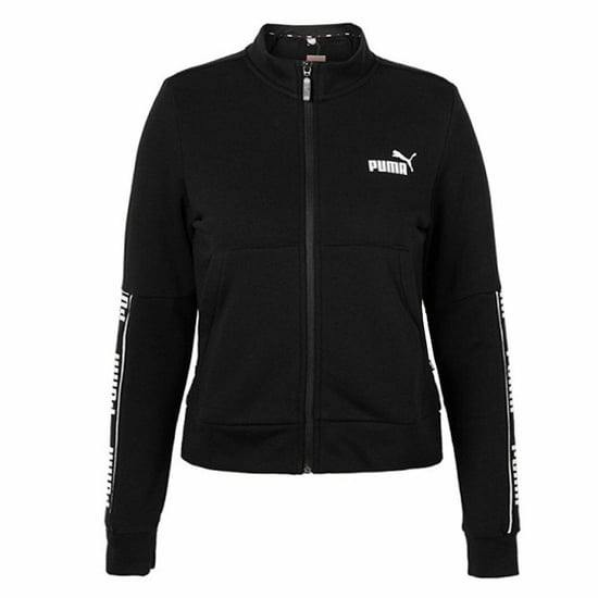 Puma Long Sleeve Zip Up Black Womens Track Jacket 581067 01